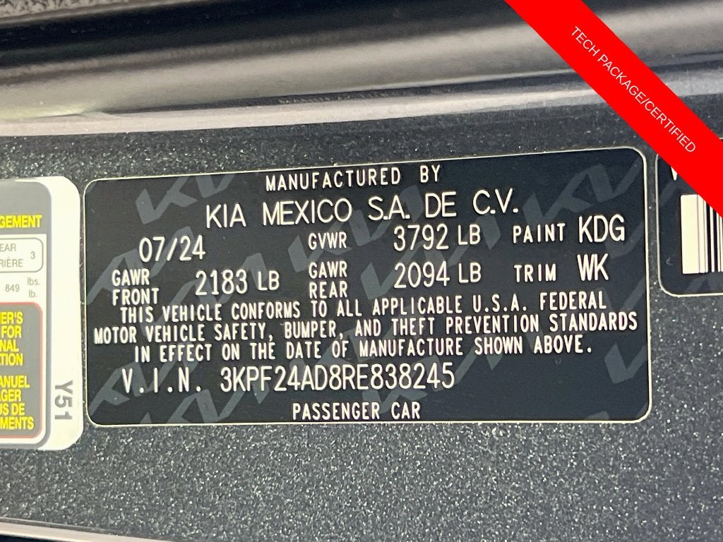 2024 Kia Forte LXS
