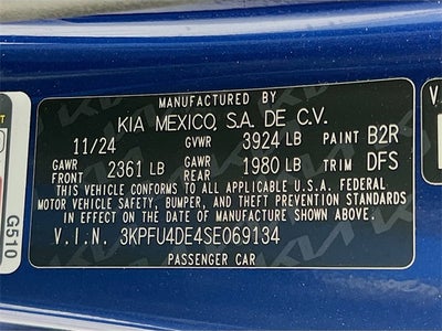 2025 Kia K4 EX