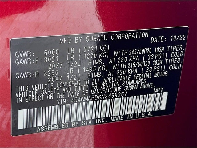 2022 Subaru Ascent Limited