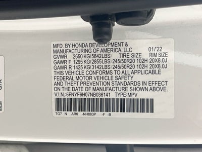 2022 Honda Pilot Elite