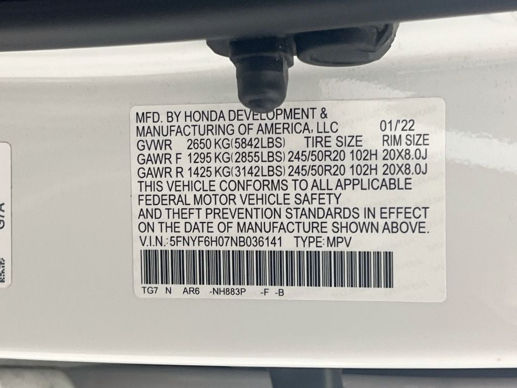 2022 Honda Pilot Elite