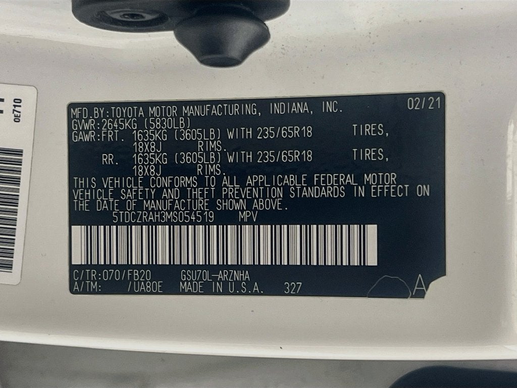 2021 Toyota Highlander L
