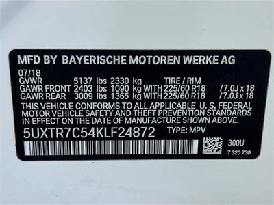 2019 BMW X3 sDrive30i