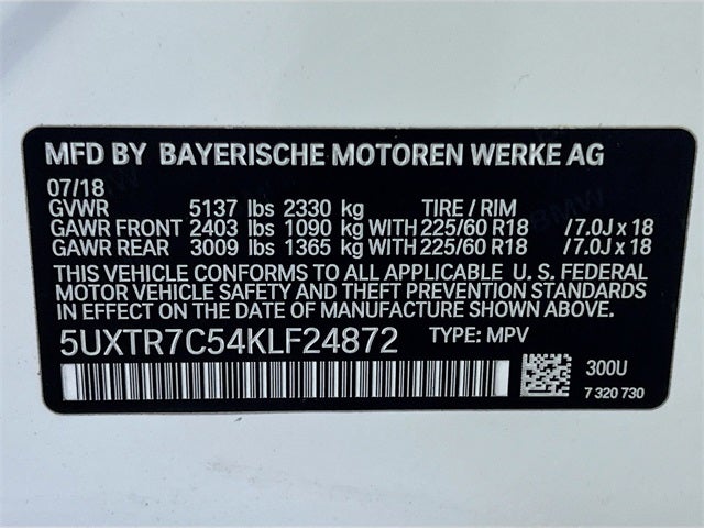 2019 BMW X3 sDrive30i