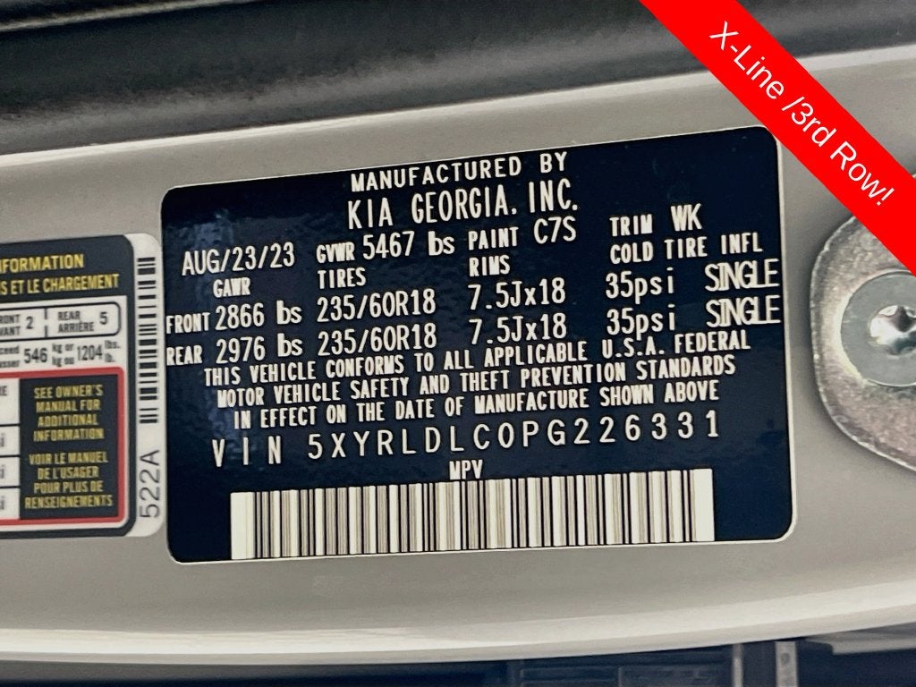 2023 Kia Sorento X-Line S