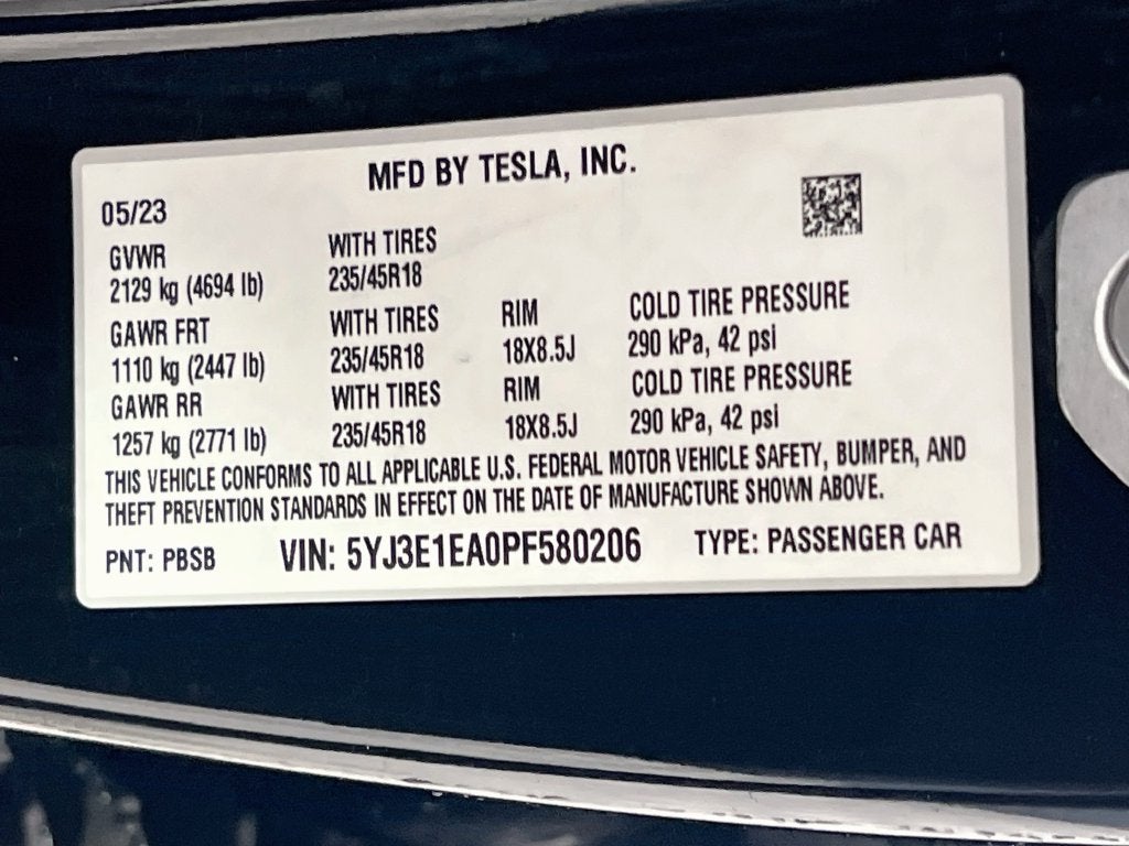 2023 Tesla Model 3 Base