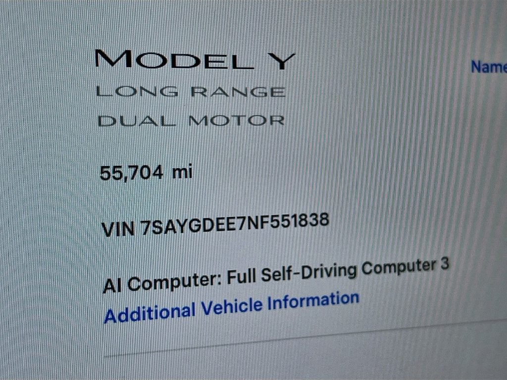 2022 Tesla Model Y Long Range