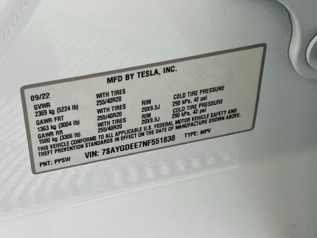 2022 Tesla Model Y Long Range