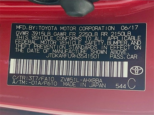 2017 Toyota Prius Two Eco