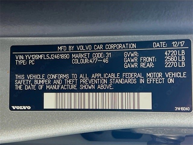 2018 Volvo S60 T5 Dynamic