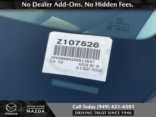 2023 Mazda Mazda CX-30 2.5 S Select Package