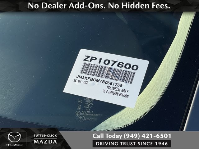 2025 Mazda Mazda CX-5 2.5 S Carbon Edition