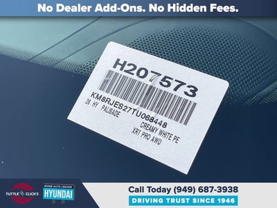 2026 Hyundai PALISADE XRT PRO