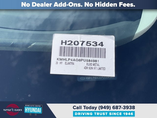 2023 Hyundai ELANTRA LIMITED