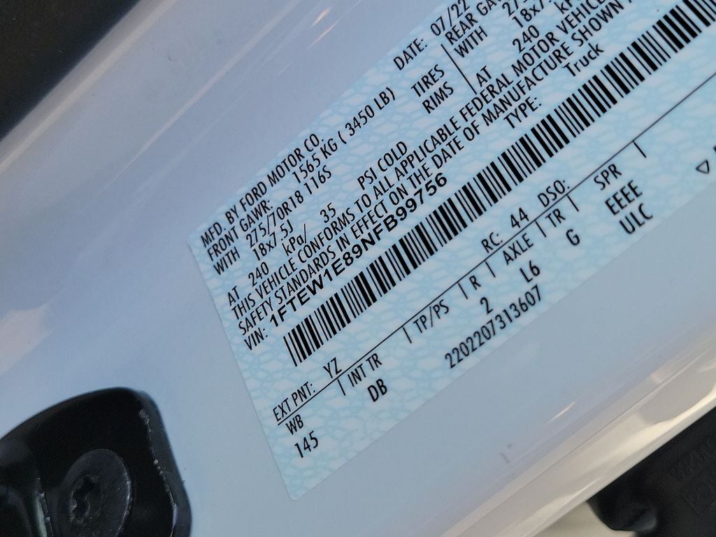 2022 Ford F-150 Tremor