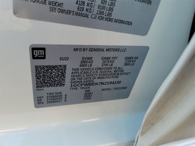 2022 Chevrolet Silverado 1500 Ltd Custom