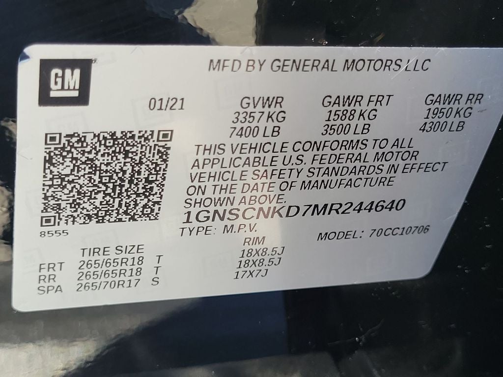 2021 Chevrolet Tahoe LT