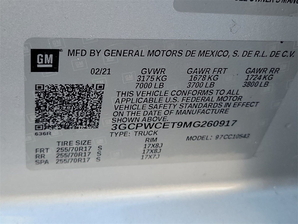 2021 Chevrolet Silverado 1500 LT