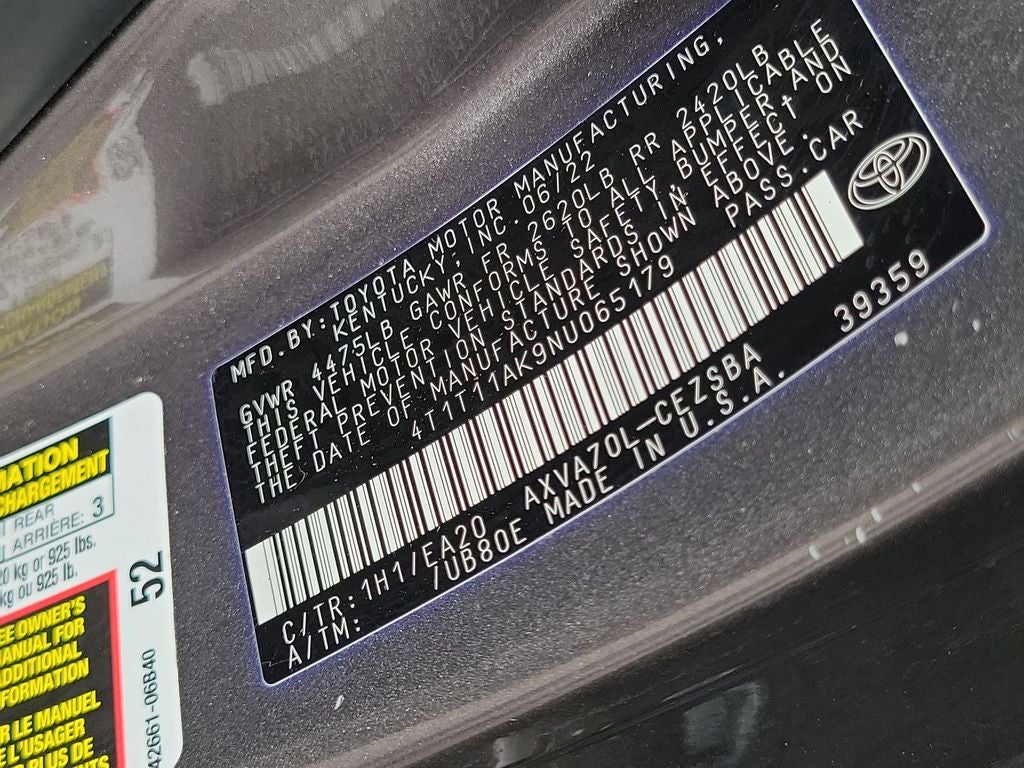 2022 Toyota Camry SE