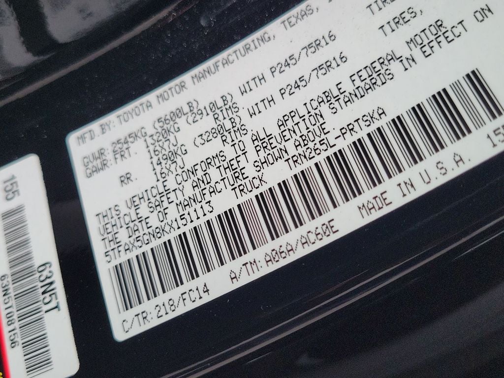 2019 Toyota Tacoma SR5