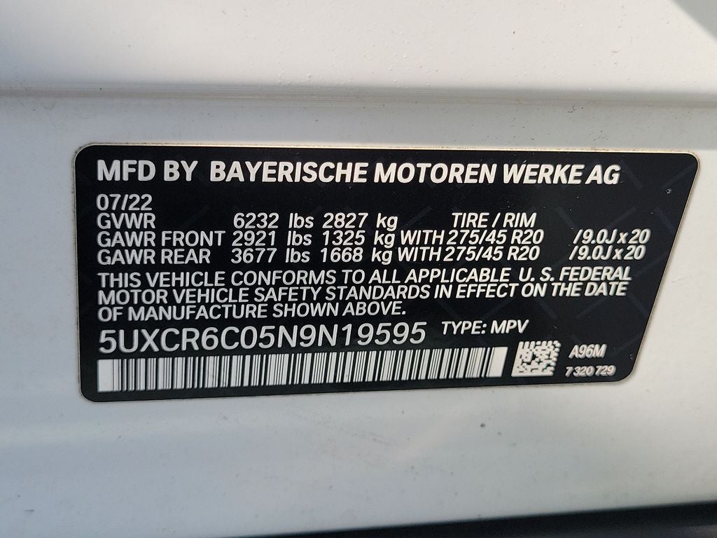 2022 BMW X5 xDrive40i