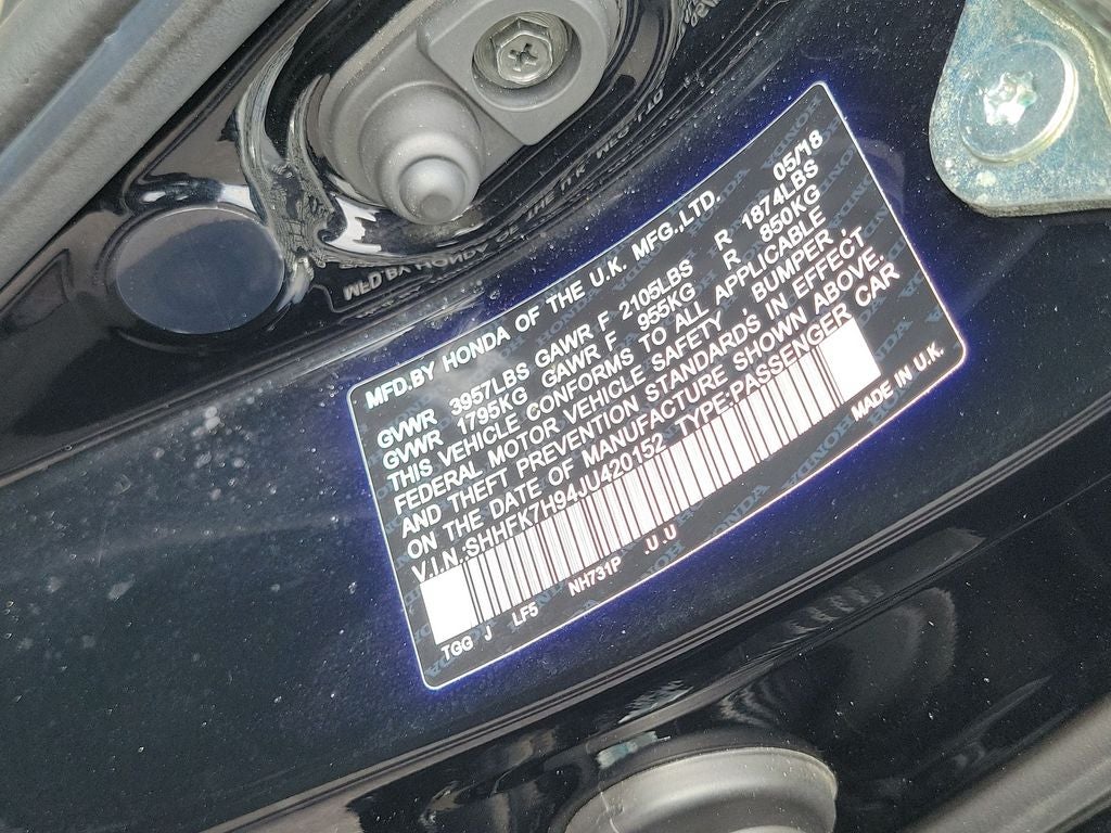 2018 Honda Civic Sport Touring