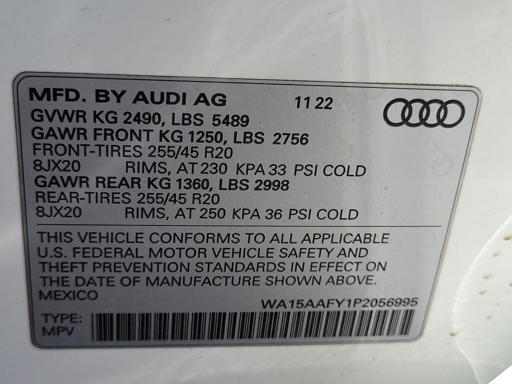 2023 Audi Q5 Sportback 45 S line Premium Plus