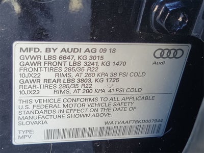 2019 Audi Q7 55 Prestige