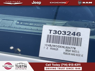 2017 Jeep Wrangler Rubicon Hard Rock