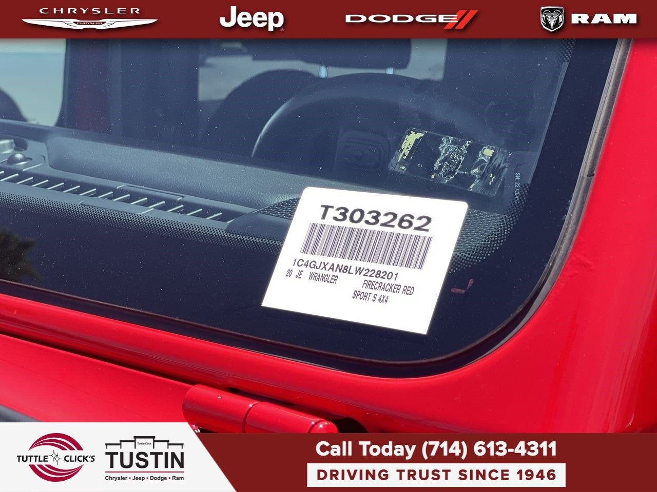 2020 Jeep Wrangler Sport S