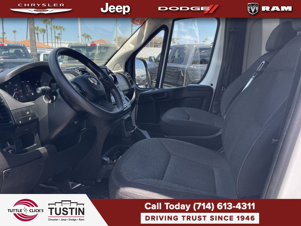 2025 RAM ProMaster 2500 Cargo Van Tradesman High Roof 159' WB w/Pass Seat