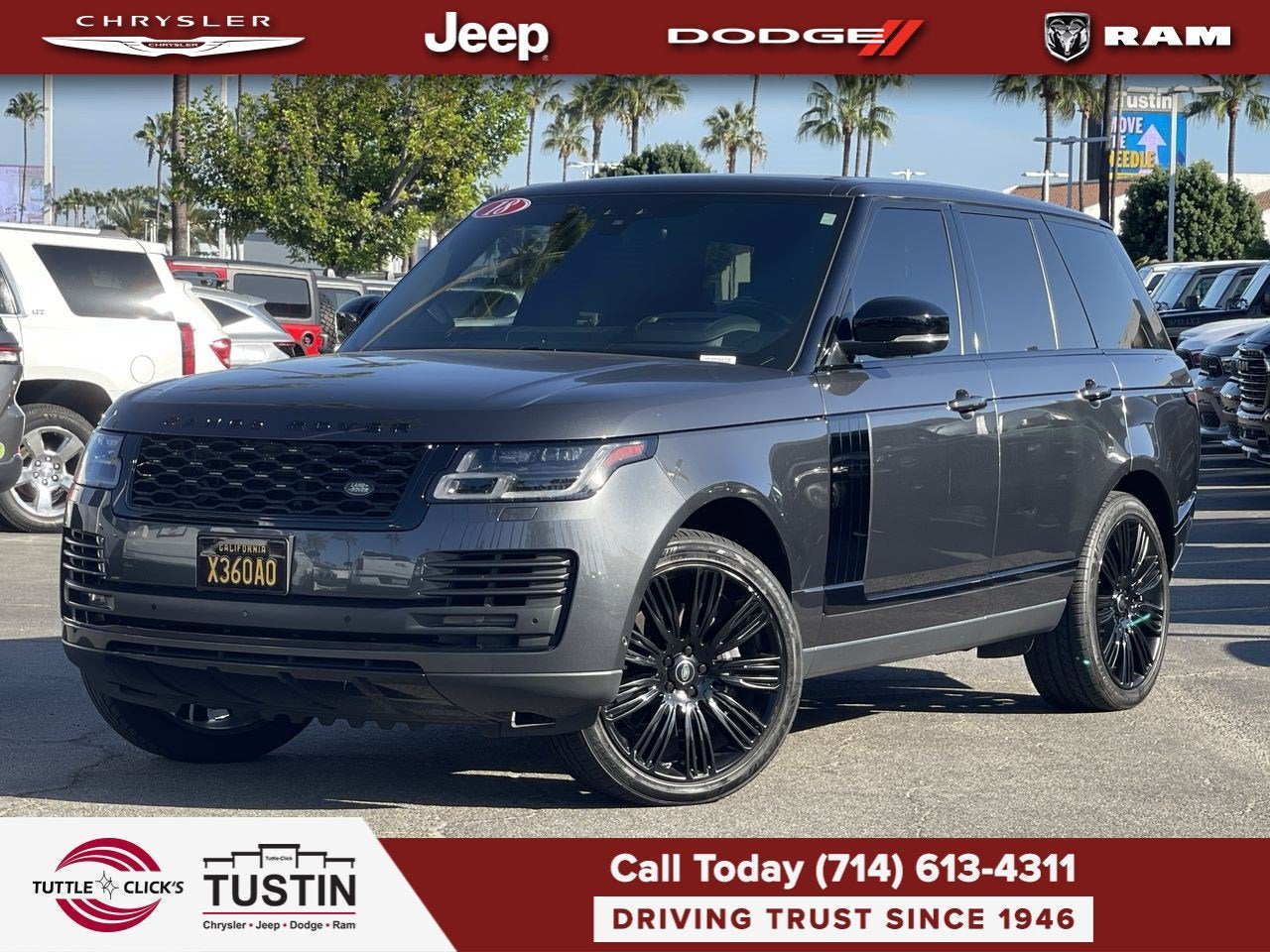 2018 Land Rover Range Rover 4DR SUV V8 SC SWB