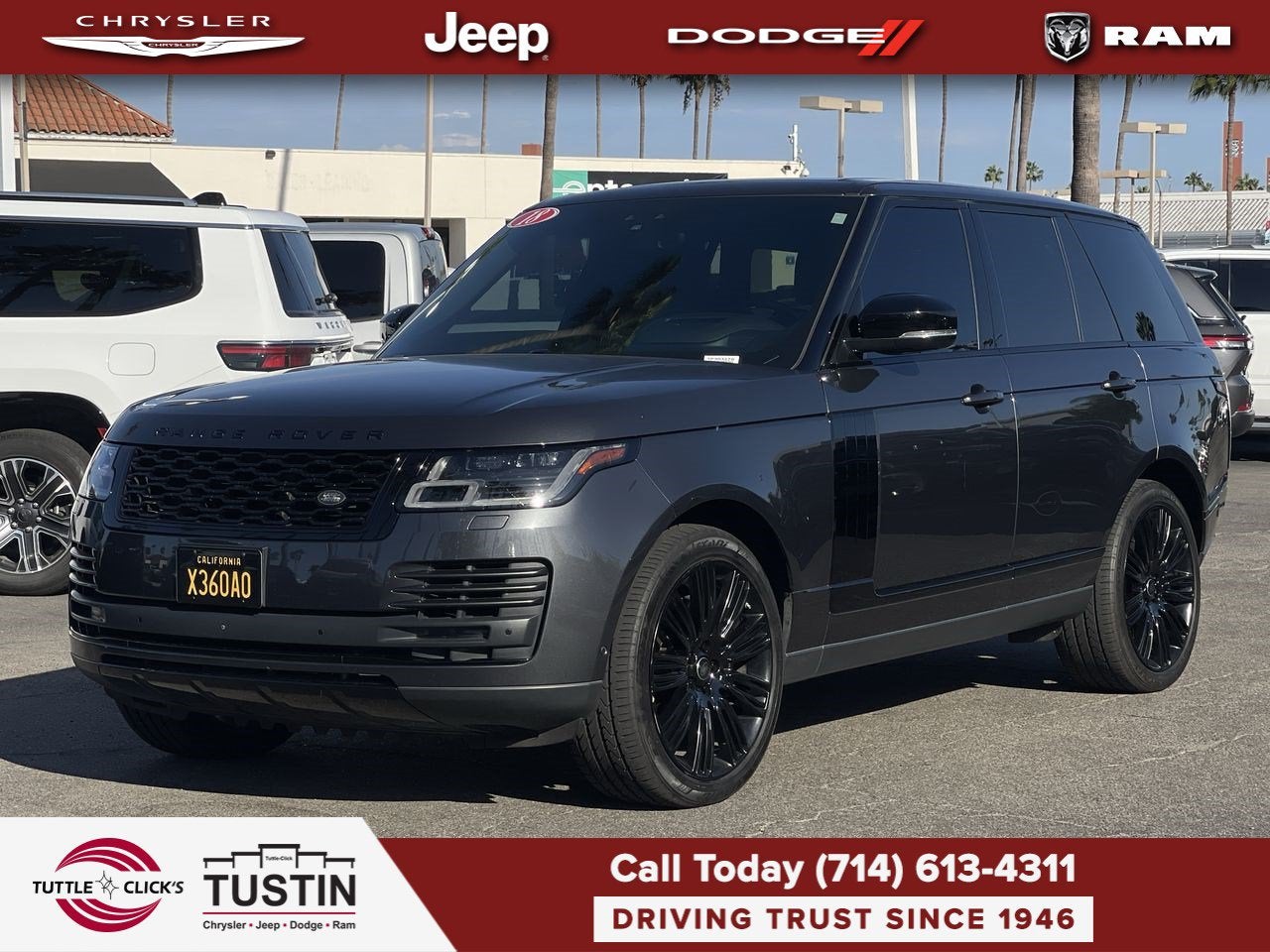 2018 Land Rover Range Rover 4DR SUV V8 SC SWB