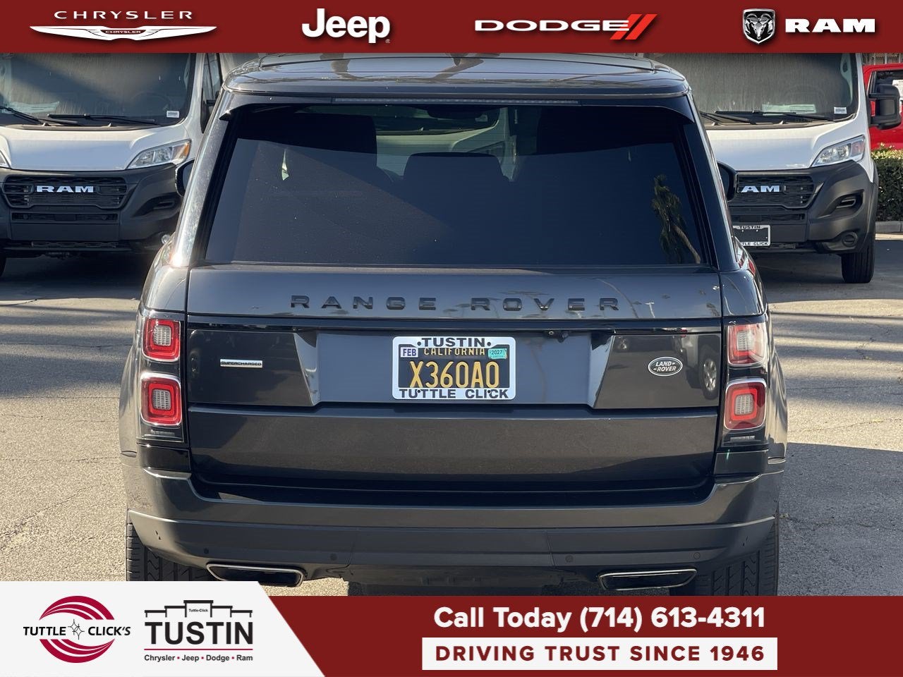 2018 Land Rover Range Rover 4DR SUV V8 SC SWB