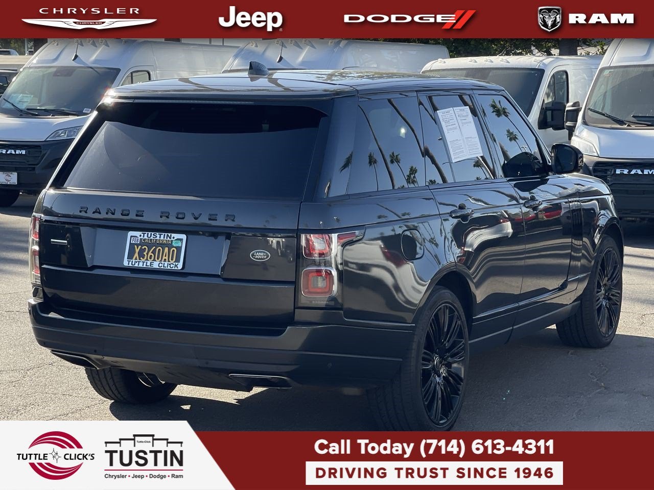 2018 Land Rover Range Rover 4DR SUV V8 SC SWB