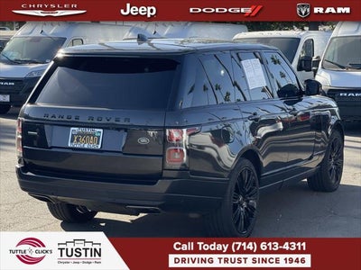 2018 Land Rover Range Rover 4DR SUV V8 SC SWB