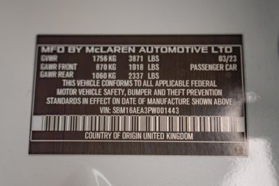 2023 McLaren Artura Coupe
