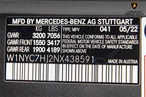 2022 Mercedes-Benz G-class G 63 AMG® in Irvine, CA - Irvine Auto Center