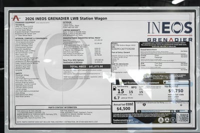 2026 INEOS Grenadier Station Wagon Base