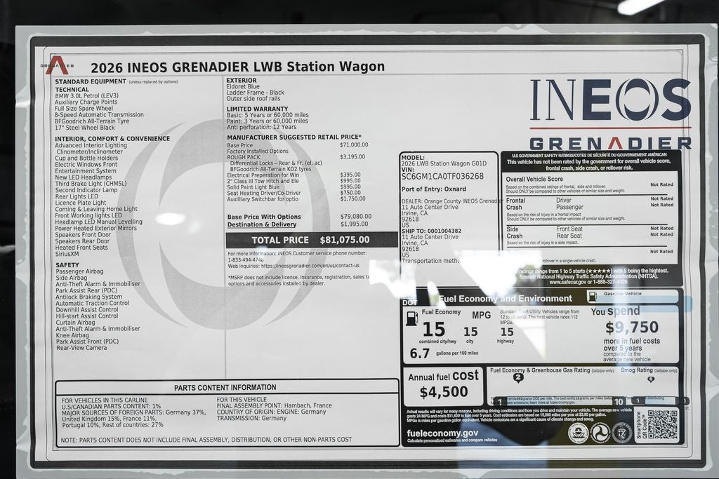 2026 INEOS Grenadier Station Wagon Base