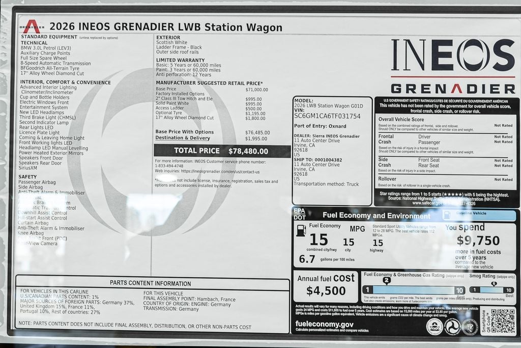 2026 INEOS Grenadier Base