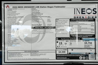 2026 INEOS Grenadier Station Wagon Fieldmaster Edition