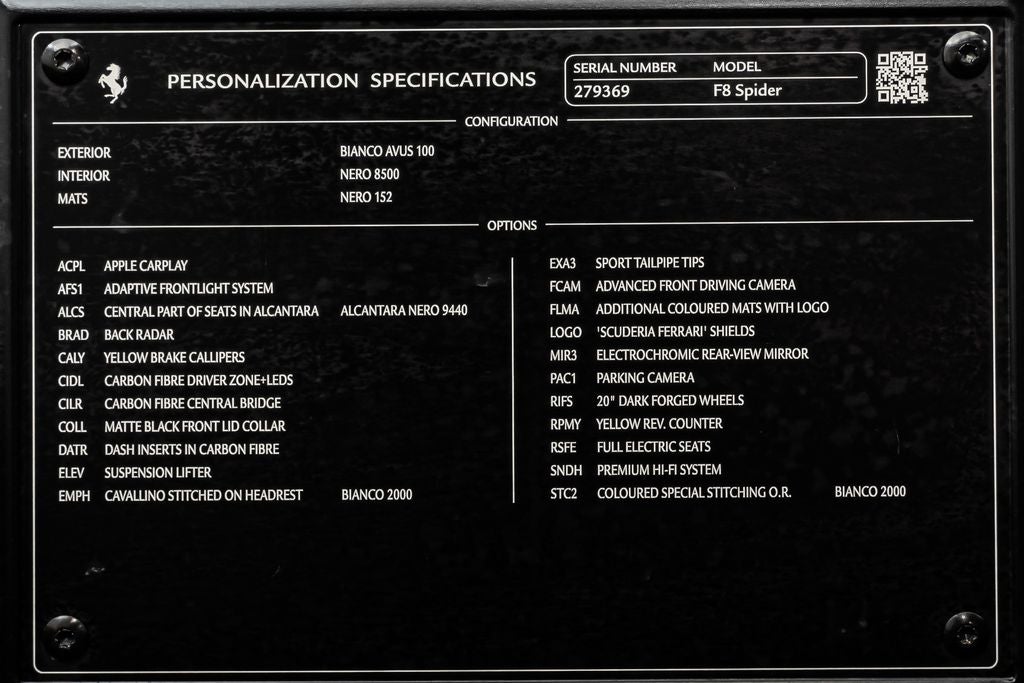 2022 Ferrari F8 Spider Base