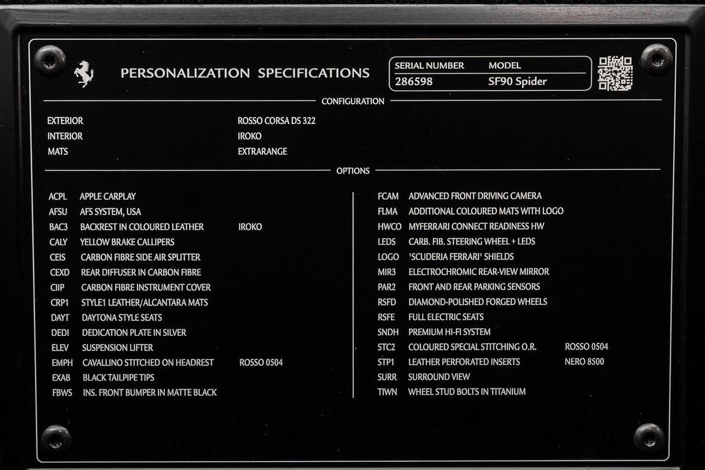 2023 Ferrari SF90 Spider Base