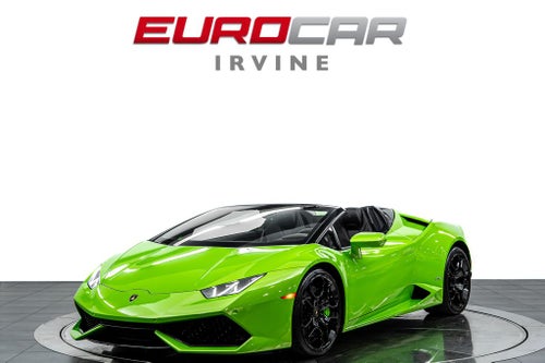 2017 Lamborghini Huracan LP610-4 Spyder *FULL ELECTRIC SEATS * FRONT LIFT*