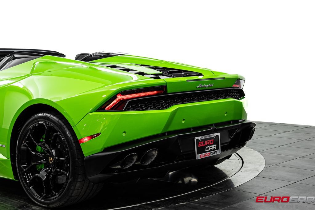 2017 Lamborghini Huracan LP610-4 Spyder *FULL ELECTRIC SEATS * FRONT LIFT*